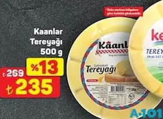 KAANLAR TEREYAĞI 500 G fiyat ve kampanya bilgisi